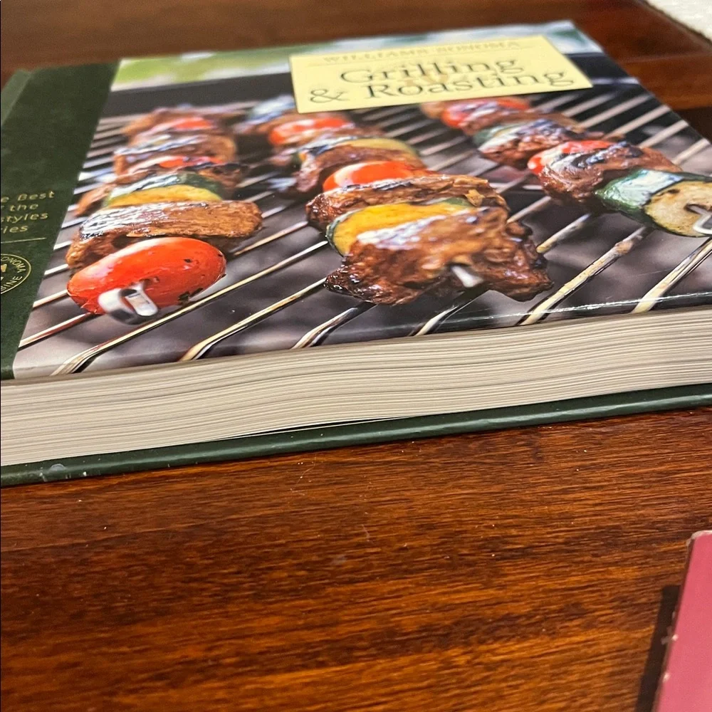 Williams Sonoma Grilling & Roasting Cookbook - Olive and Beige
